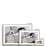 Nude on a Couch Framed & Mounted Print