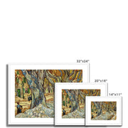The Large Plane Trees (Road Menders at Saint-Rémy) Framed & Mounted Print