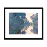 Morning on the Seine near Giverny Framed & Mounted Print
