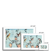 Japanese birds and flowers Framed & Mounted Print