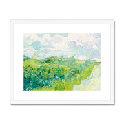 Green Wheat Fields, Auvers Framed & Mounted Print