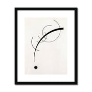 Free Curve to the Point: Accompanying Sound of Geometric Curves Framed & Mounted Print