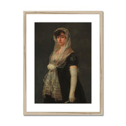 Young Lady Wearing a Mantilla and Basquina Framed & Mounted Print