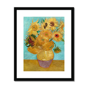 Vase with Twelve Sunflowers Framed & Mounted Print