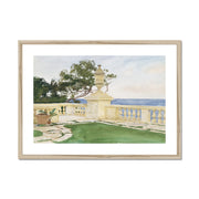 Terrace, Vizcaya Framed & Mounted Print