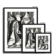 The Large Cow Lying Down Framed & Mounted Print