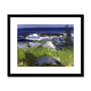 Vine Clad Shore, Monhegan Island Framed & Mounted Print