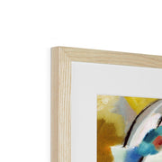 Painting with Green Center Framed & Mounted Print