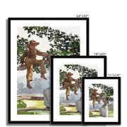 On the Fence Framed & Mounted Print