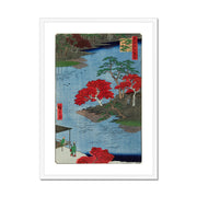Autumn at Akiba shrine in Ukiji (1857) vintage Japanese prints Framed & Mounted Print