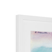 Mountain with Red House Framed & Mounted Print