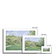 A Cowherd at Valhermeil, Auvers-sur-Oise Framed & Mounted Print