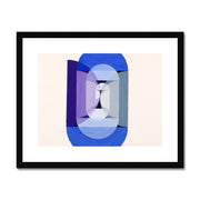 Blue Gray Violet Wheel (from series, the Mathematical Basis of the Arts) Framed & Mounted Print