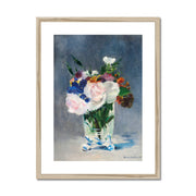 Flowers in a Crystal Vase Framed & Mounted Print
