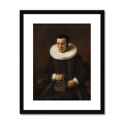 An Old Lady with a Book Framed & Mounted Print