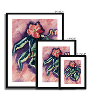 Pink Begonias Framed & Mounted Print