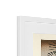 Ukiyo-e illustration, Macaw on Pine Branch Framed & Mounted Print