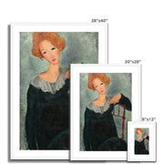 Woman with Red Hair Framed & Mounted Print