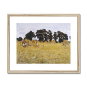 Reapers Resting in a Wheat Field Framed & Mounted Print