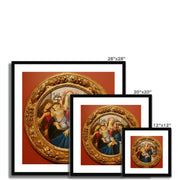 Madonna and Child with Saint John the Baptist and Angel Framed & Mounted Print