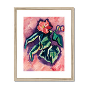 Pink Begonias Framed & Mounted Print