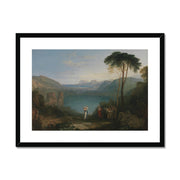 Lake Avernus: Aeneas and the Cumaean Sibyl Framed & Mounted Print