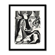The Large Cow Lying Down Framed & Mounted Print