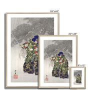 Actors in the Noh theater play Eboshiori 2 Framed & Mounted Print