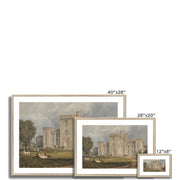 View of Hampton Court, Herefordshire, from the Northwest Framed & Mounted Print