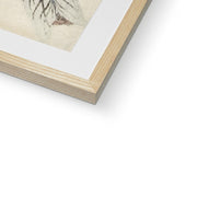 Two Peacocks on Tree Branch Framed & Mounted Print