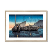 Junks in Inatori Bay, Izu Framed & Mounted Print