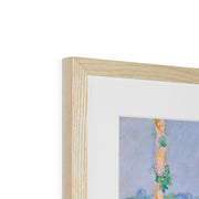 Poplars, Pink Effect Framed & Mounted Print