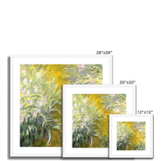 The Path through the Irises Framed & Mounted Print