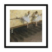 Dancers Practicing at the Barre Framed & Mounted Print