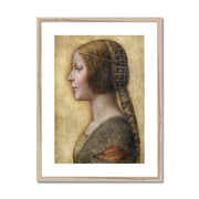 Profile of a Young Fiancée Framed & Mounted Print