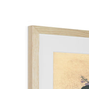 Tree and chrysanthemums Framed & Mounted Print