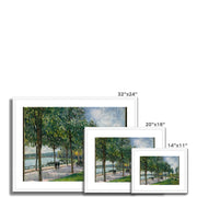 Allée of Chestnut Trees Framed & Mounted Print