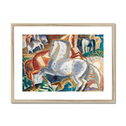 Horses in landscape Framed & Mounted Print