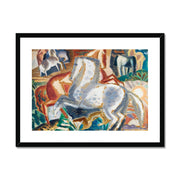 Horses in landscape Framed & Mounted Print