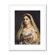 Woman with a veil Framed & Mounted Print