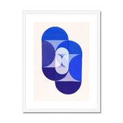 Key Blue (from series, the Mathematical Basis of the Arts) Framed & Mounted Print