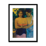 Two Tahitian Women Framed & Mounted Print