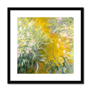 The Path through the Irises Framed & Mounted Print