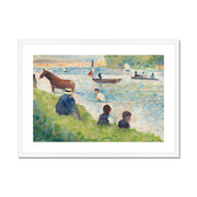 Horse and Boats Framed & Mounted Print