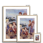 Mussel-Fishers at Berneval Framed & Mounted Print