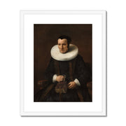 An Old Lady with a Book Framed & Mounted Print