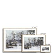 Snow at Louveciennes Framed & Mounted Print