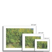 Path in the Park of Arles with Walkers Framed & Mounted Print