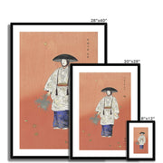 Actor in the No Play Hanagatami Framed & Mounted Print