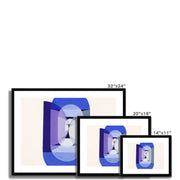 Blue Gray Violet Wheel (from series, the Mathematical Basis of the Arts) Framed & Mounted Print